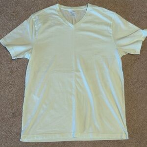 J Crew Large Tall T Shirt V Neck Slim Washed